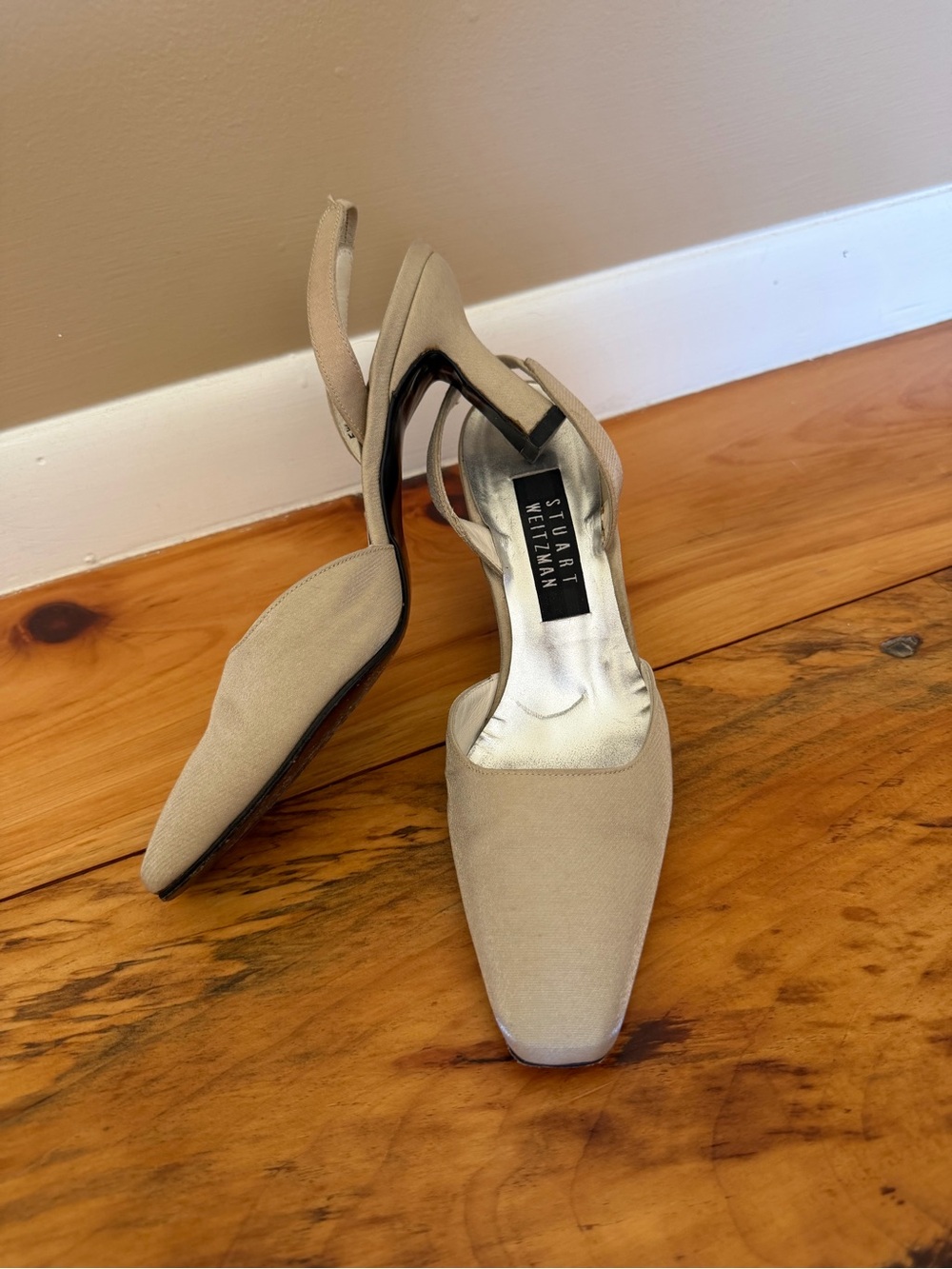 Stuart Weitzman Nude/Taupe Slingback Heels